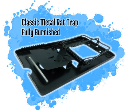 Classic Metal Mouse Trap - Fully Burnished