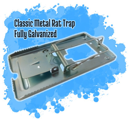 Classic Metal Rat Trap - Fully Galvanized